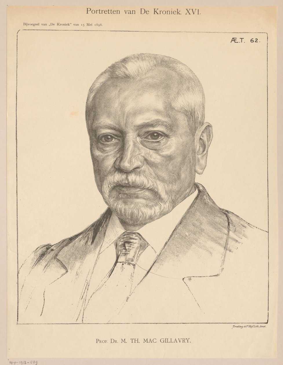 Portret Theodorusa Hendrika Mac Gillavry