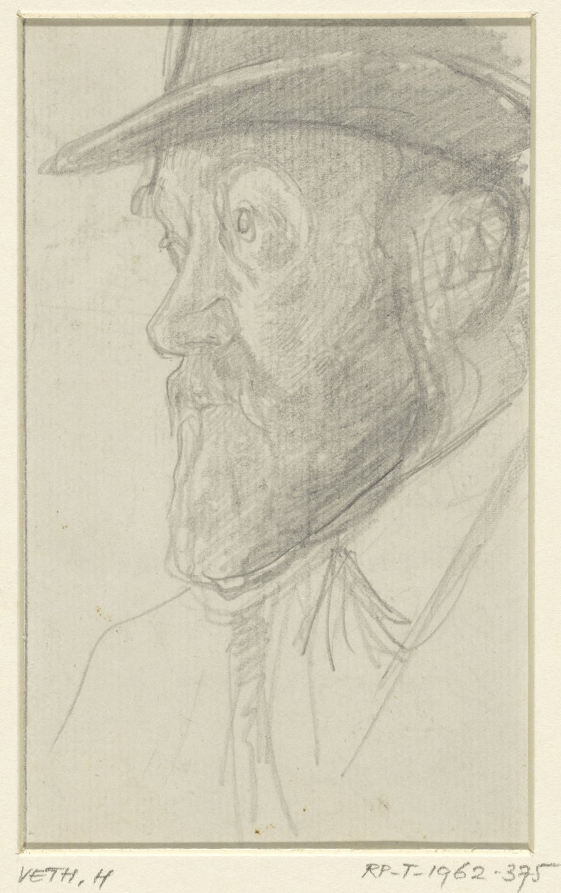 Portret rzeźbiarza Lambertusa Zijla autorstwa Jan Veth