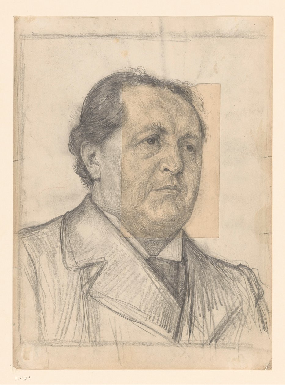 Portret pierwszy dr Abraham Kuiper autorstwa Jan Veth