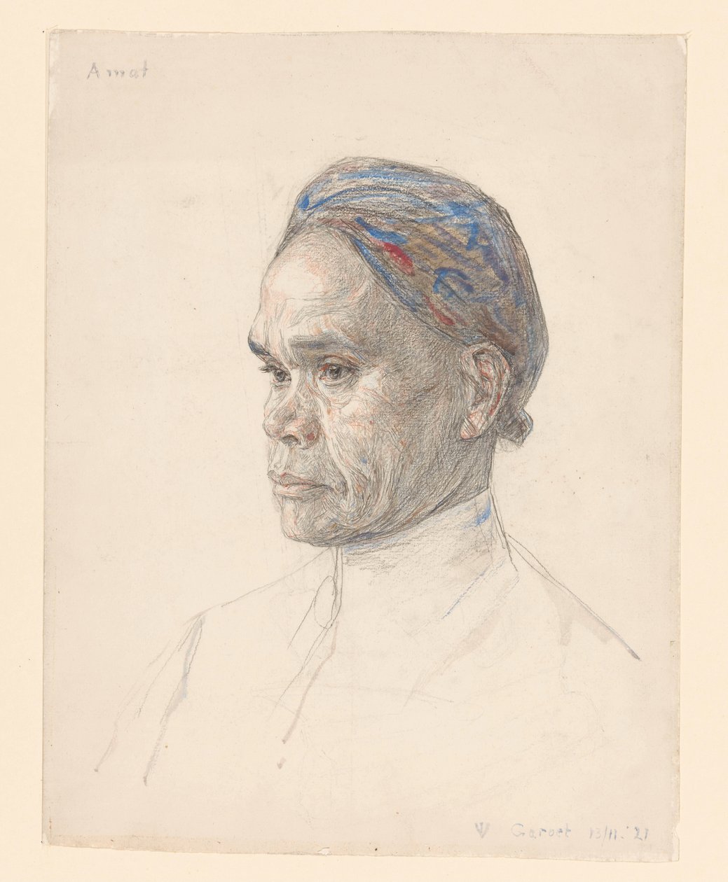 Portret Jawajczyka: Amat autorstwa Jan Veth