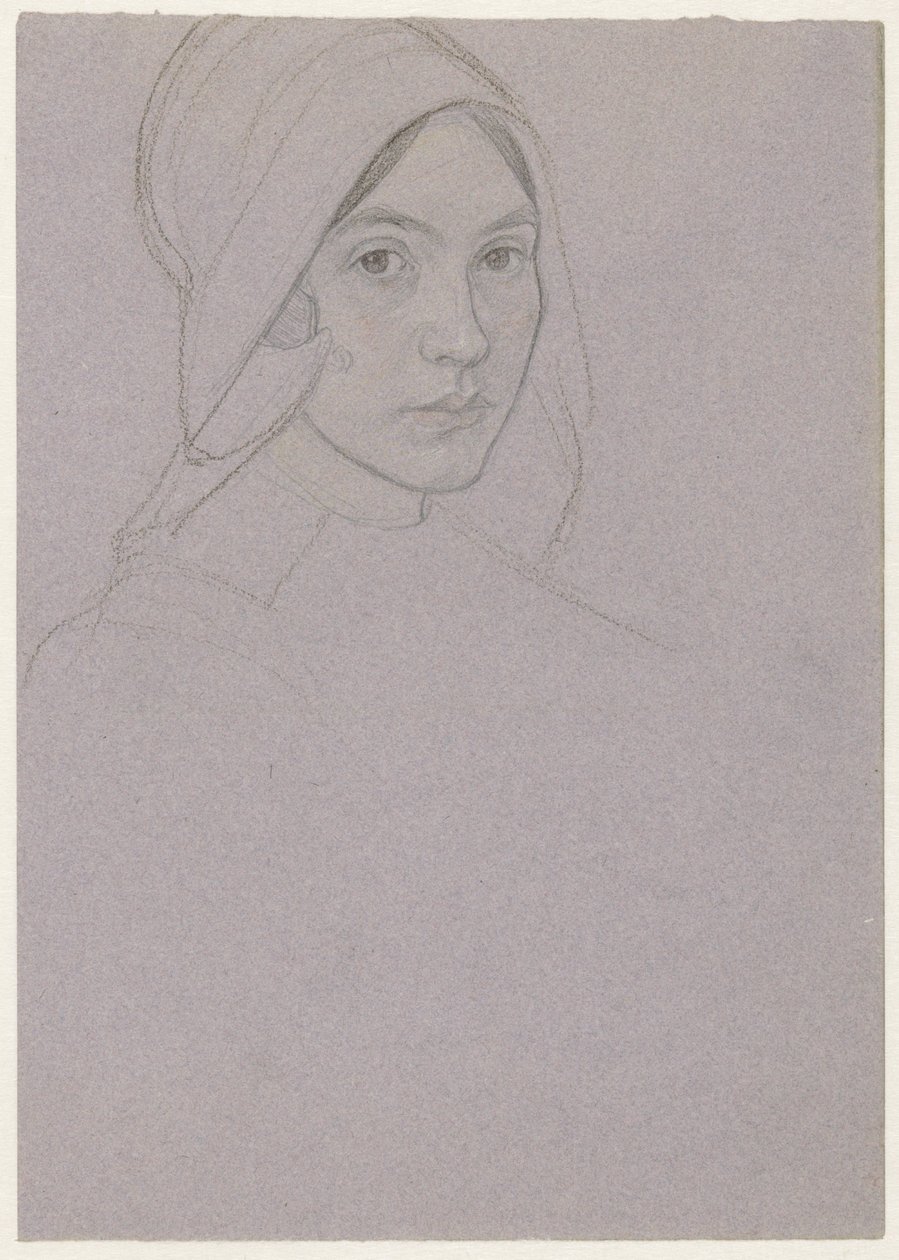 Portret dziewczynki w czepku (Karen?) autorstwa Jan Veth