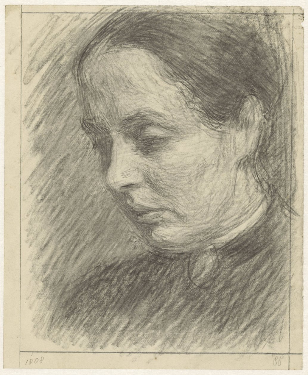 Portret panny S. Dirks autorstwa Jan Veth