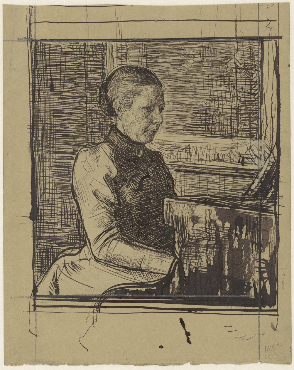 Portret pani Van Marken-Matthes autorstwa Jan Veth