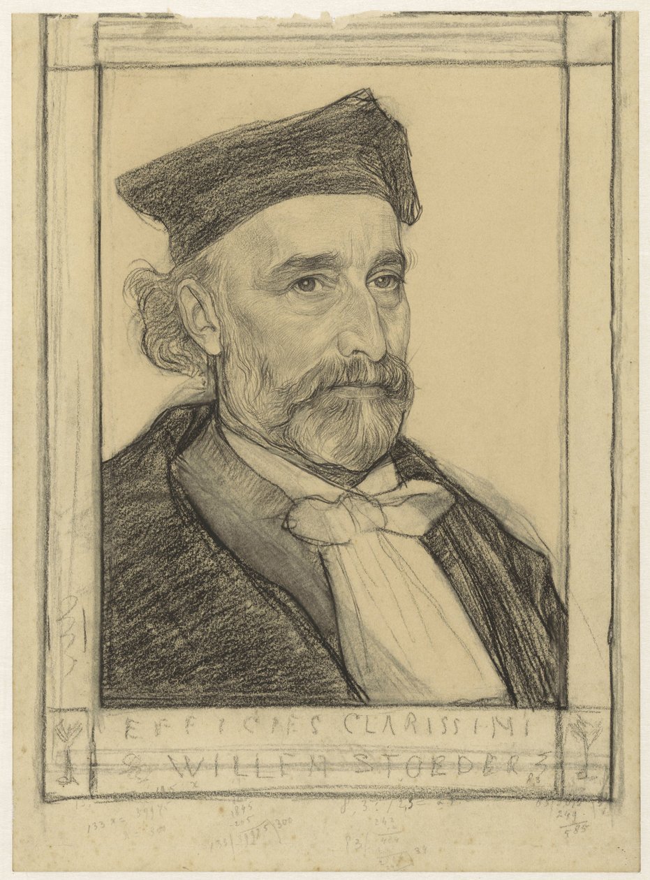 Portret prof. dr. Willema Stoedera autorstwa Jan Veth
