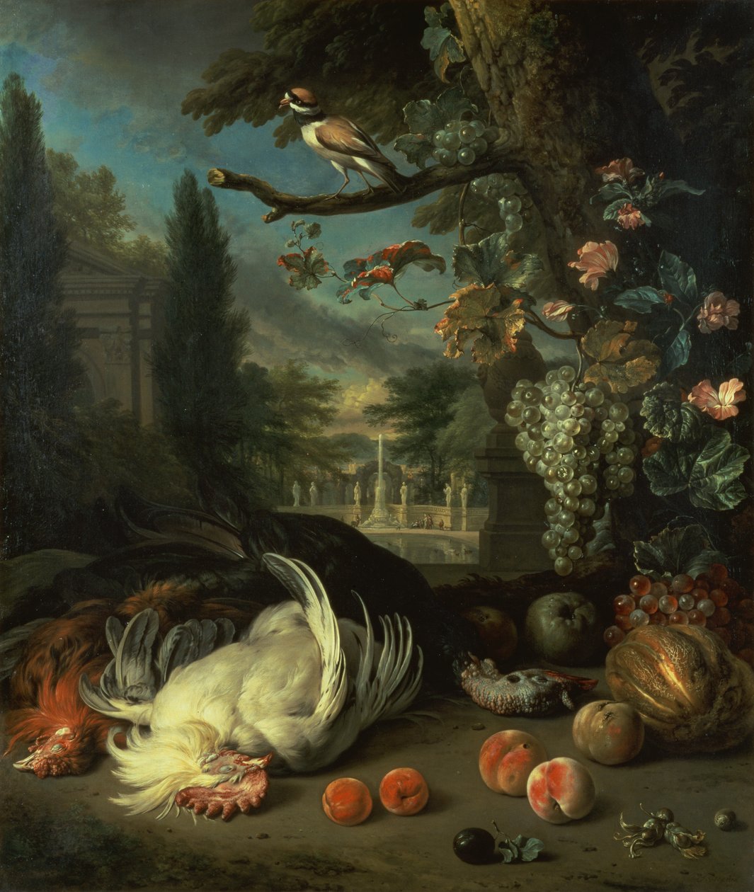 Martwy drób (olej na płótnie) autorstwa Jan Baptist Weenix