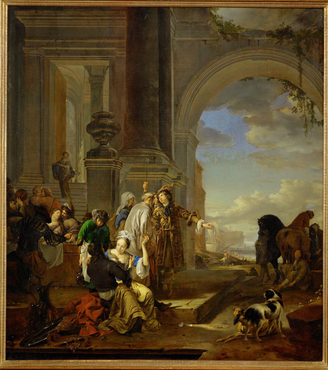 Syn marnotrawny w złym towarzystwie autorstwa Jan Weenix