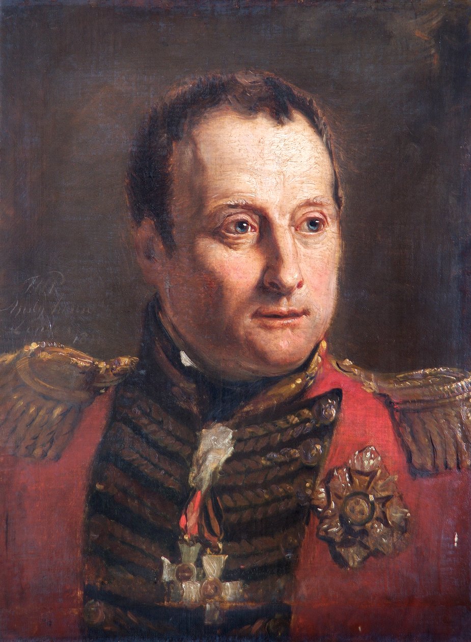 Portret generała Rowlanda Hilla, brytyjskiego żołnierza, 1821 autorstwa Jan Willem Pieneman