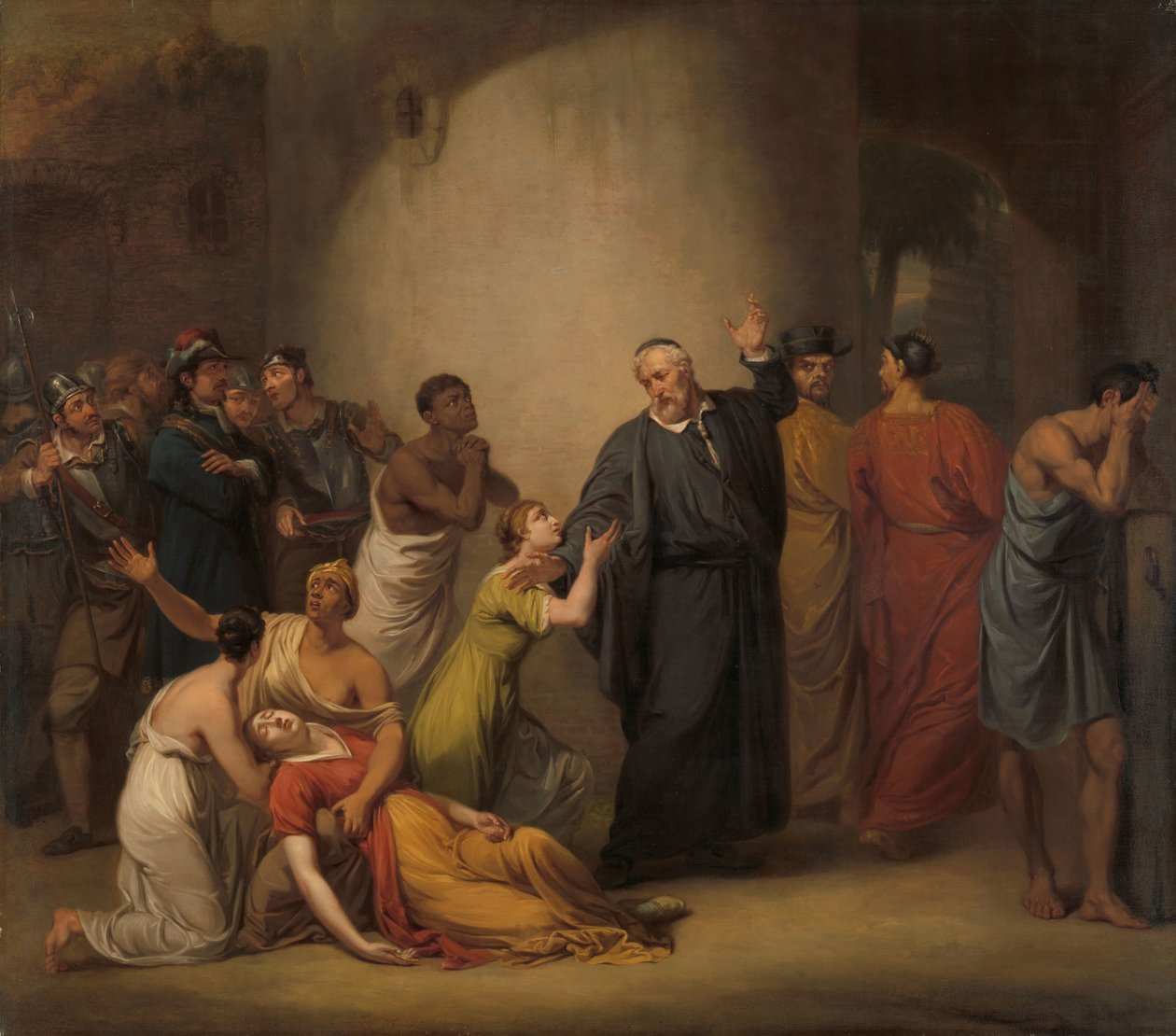 Dobrowolna ofiara wielebnego Hambroecka na Tajwanie, 1662 r autorstwa Jan Willem Pieneman