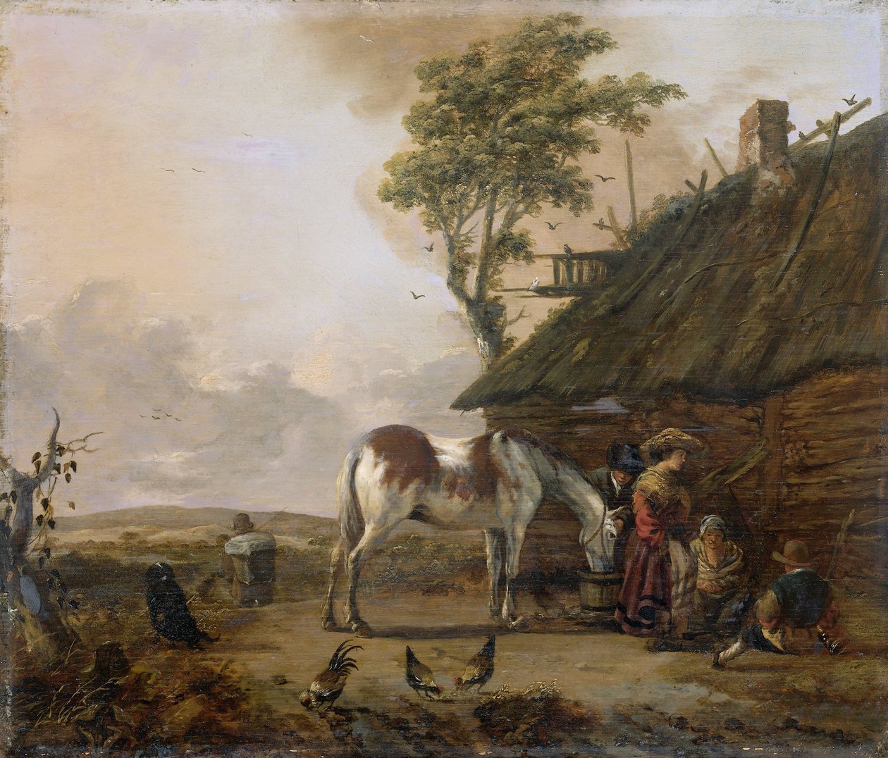 Łaciaty koń autorstwa Jan Wouwerman