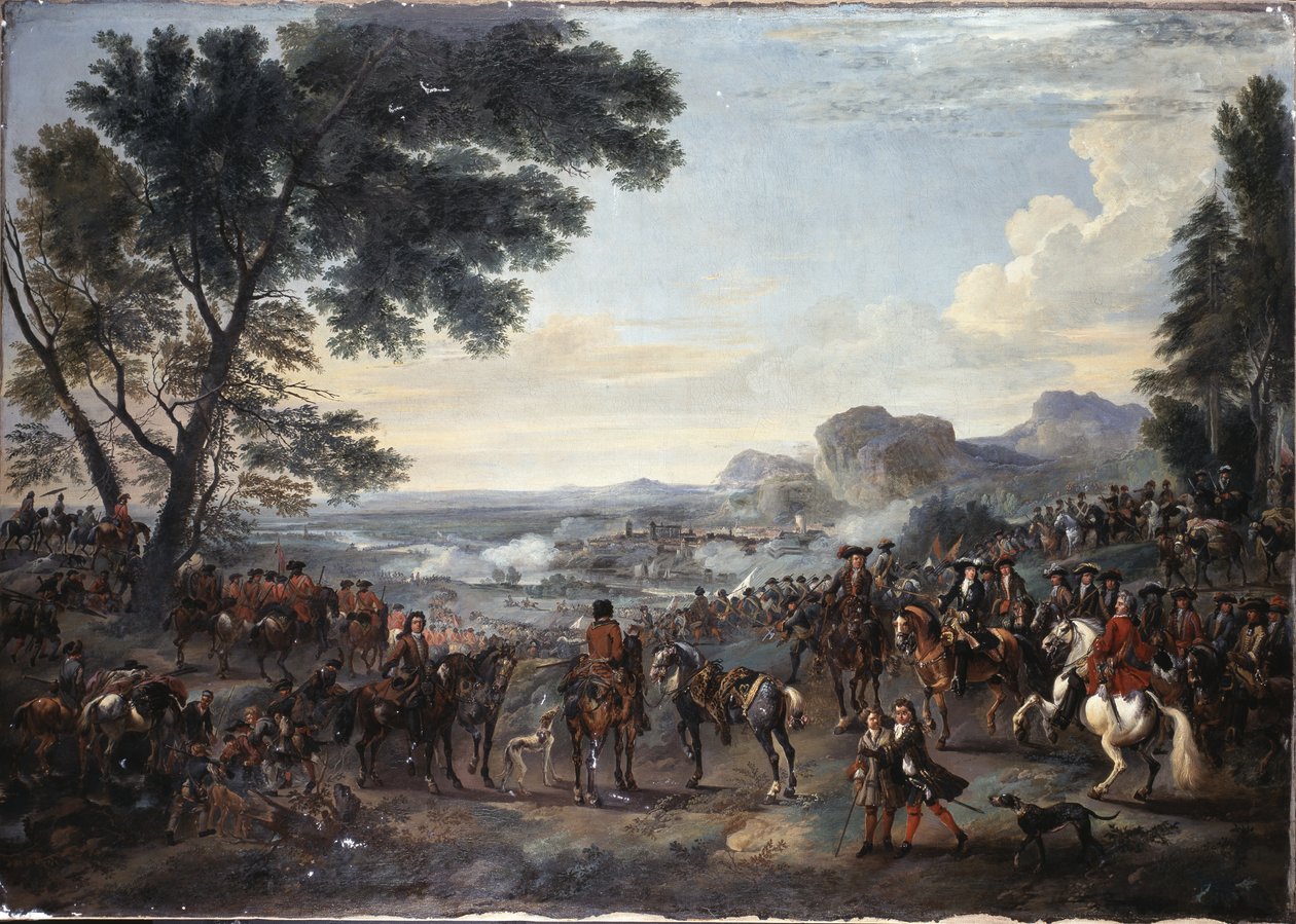 Król Wilhelm III i jego armia podczas oblężenia Namuru autorstwa Jan Wyck