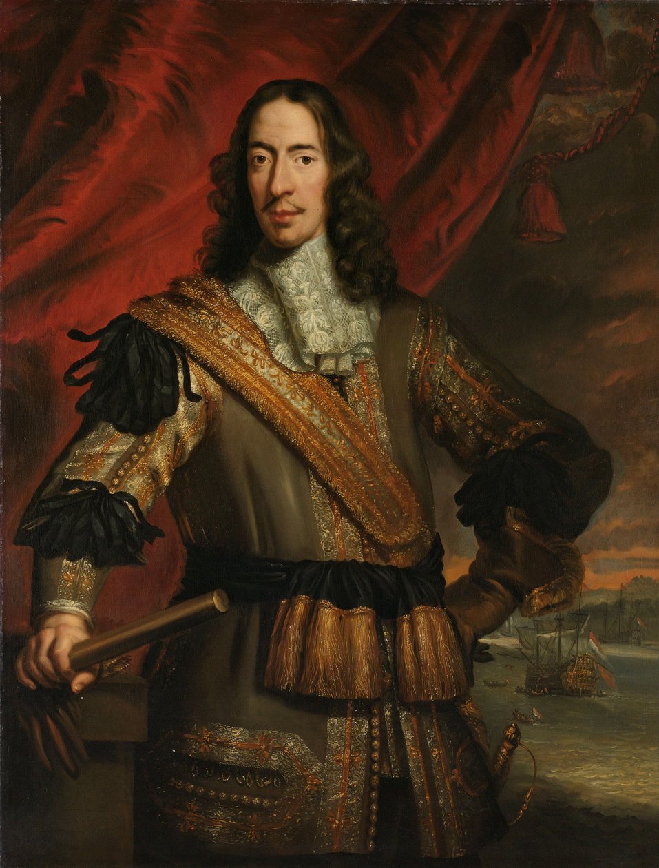 Cornelis de Witt, burmistrz Dordrechtu i lord porucznik Putten autorstwa Jan de Baen