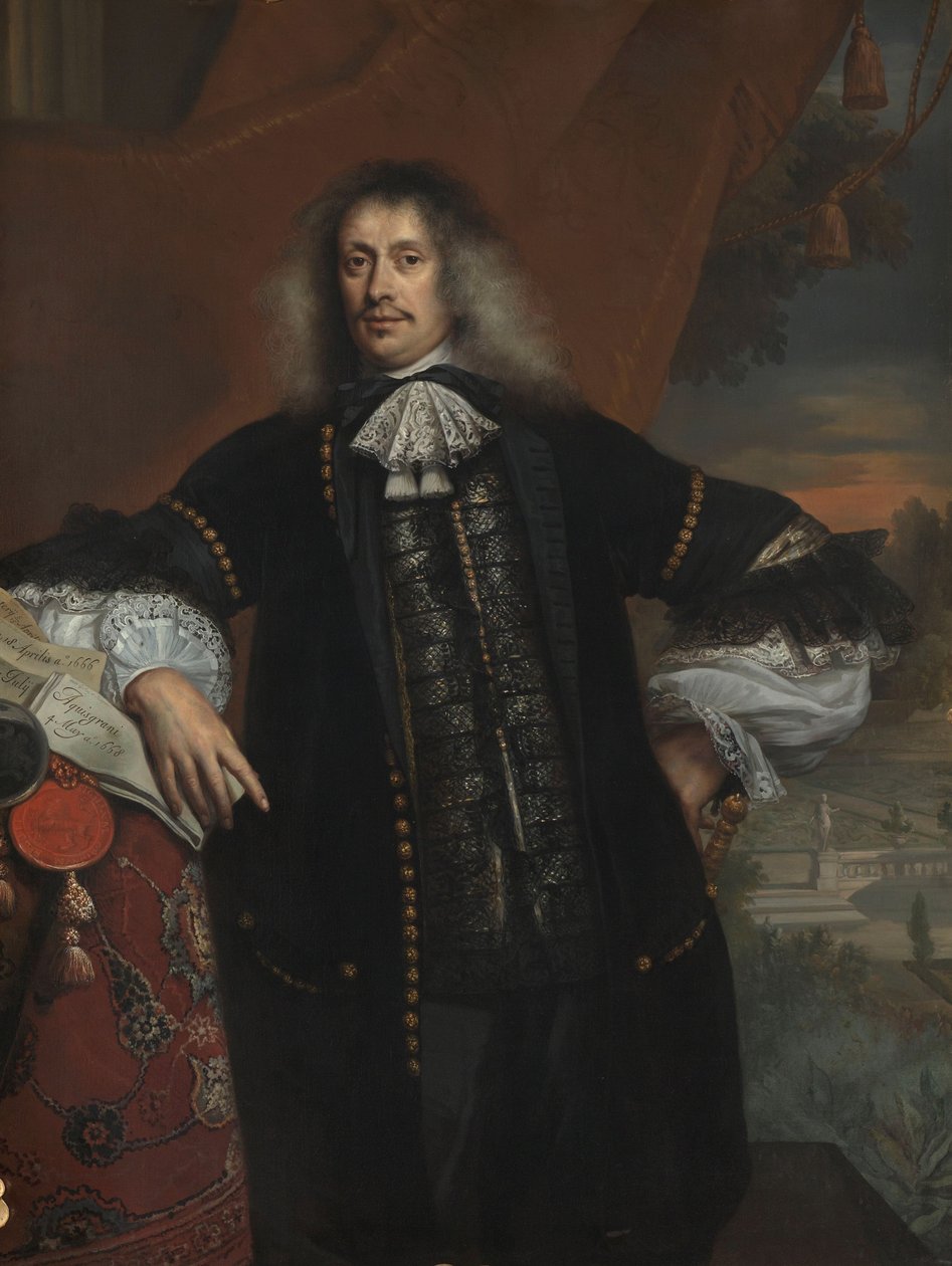 Hieronymus van Beverningk (1614-1690). Lord Teylingen. Płatnik rządowy, 1670 autorstwa Jan de Baen