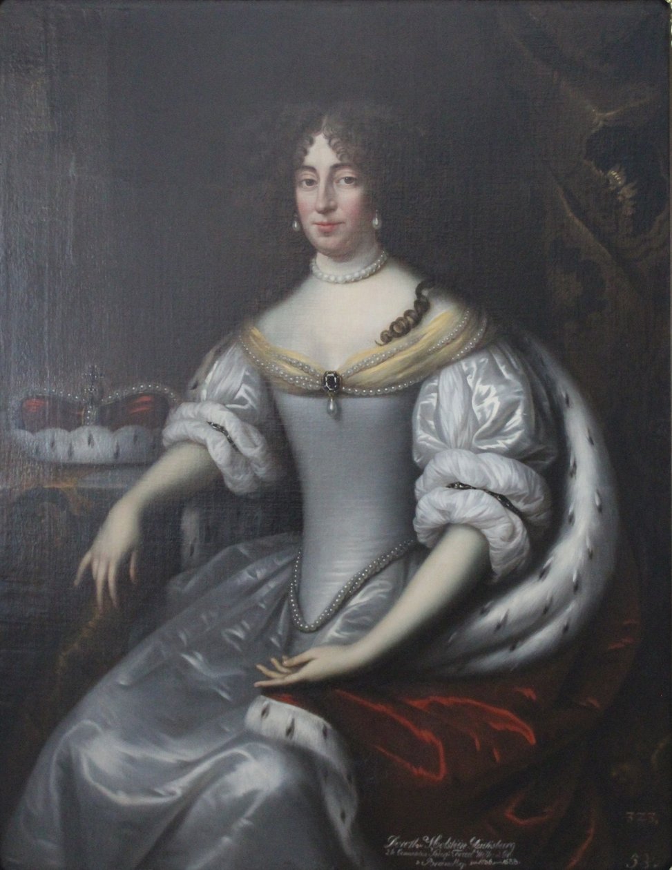 Portret Doroty Brandenburskiej, z domu von Schleswig-Holstein-Sonderburg-Glücksburg (1636-1689) autorstwa Jan de Baen