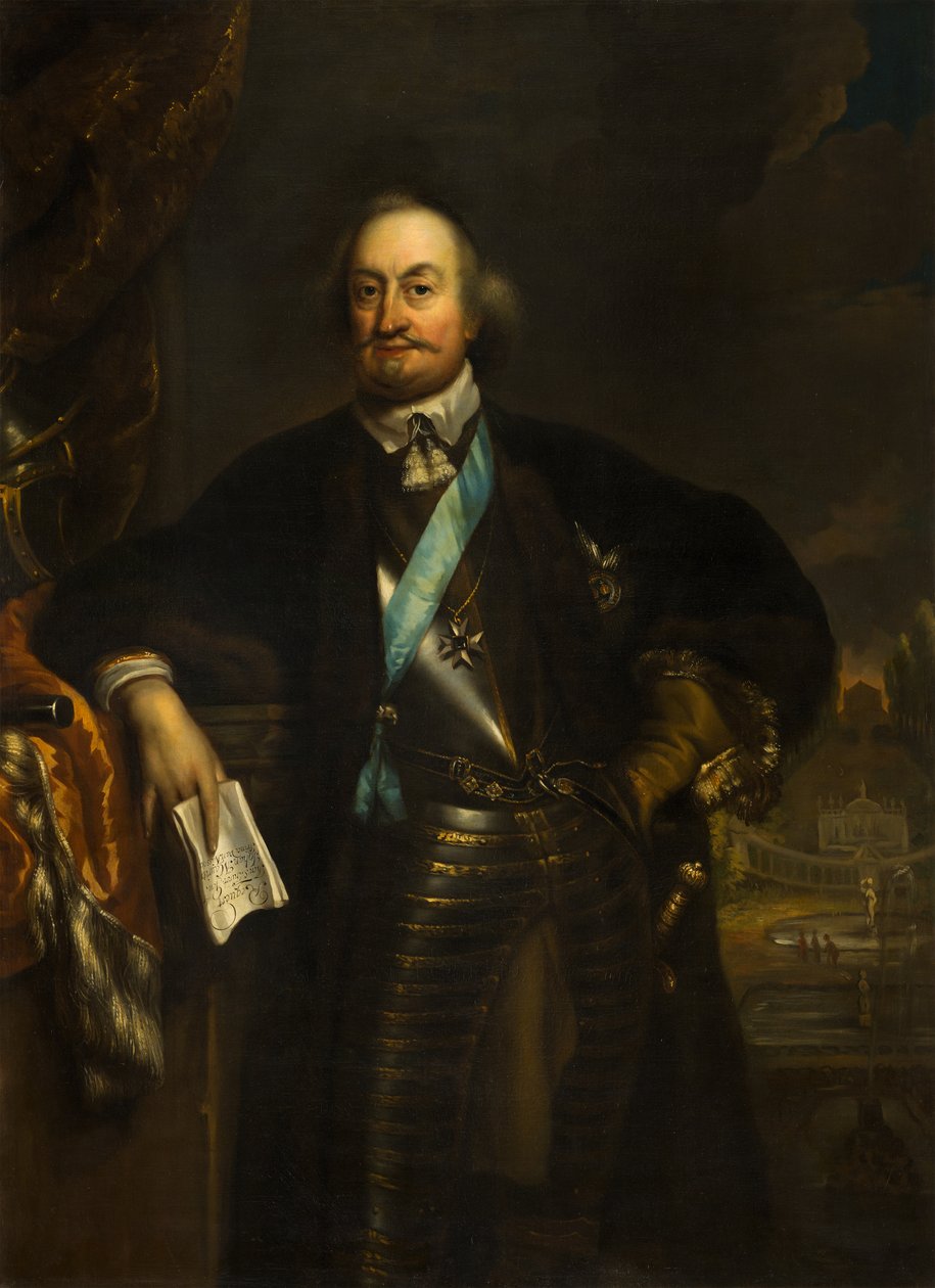 Portret Johana Mauritsa (1604-1679), hrabiego Nassau-Siegen, założyciela Mauritshuis, 1668-1670 autorstwa Jan de Baen