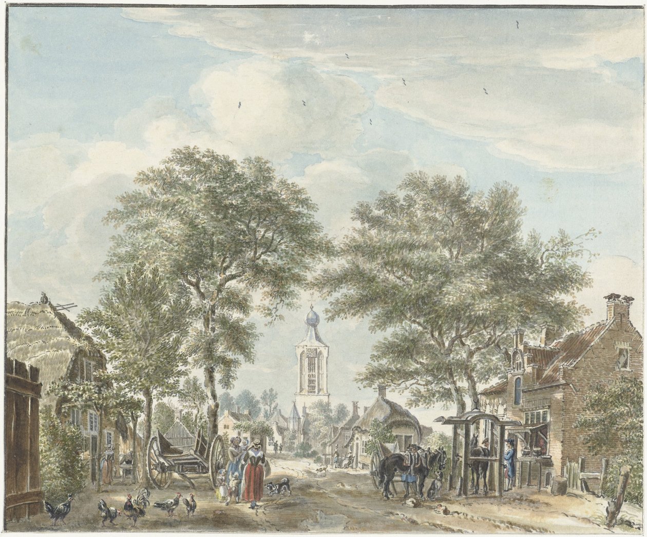 Widok na Scherpenzeel autorstwa Jan de Beijer
