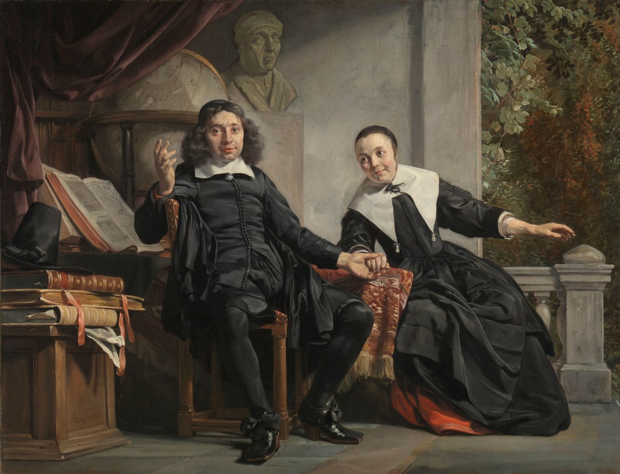 Abraham Casteleyn i jego żona, Margarieta van Bancken Drukarz z Haarlemu Abraham Casteleyn i jego żona Margarieta van Bancken autorstwa Jan de Bray
