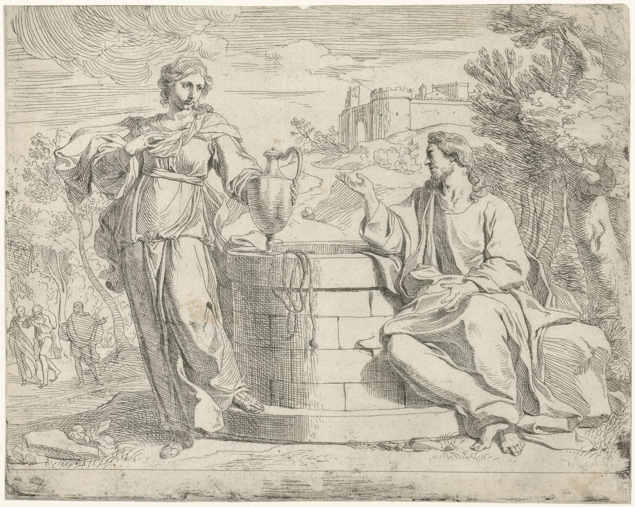 Chrystus i Samarytanka autorstwa Jan de Pape (rejected attribution)