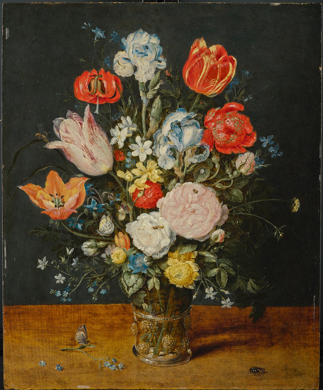 Kwiaty w szklanej zlewce, po 1608 autorstwa Jan the Elder Brueghel