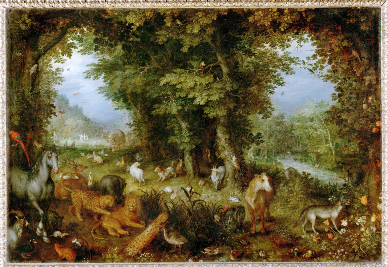 Le Paradis terrestre - Raj na Ziemi ... autorstwa Jan the Elder Brueghel
