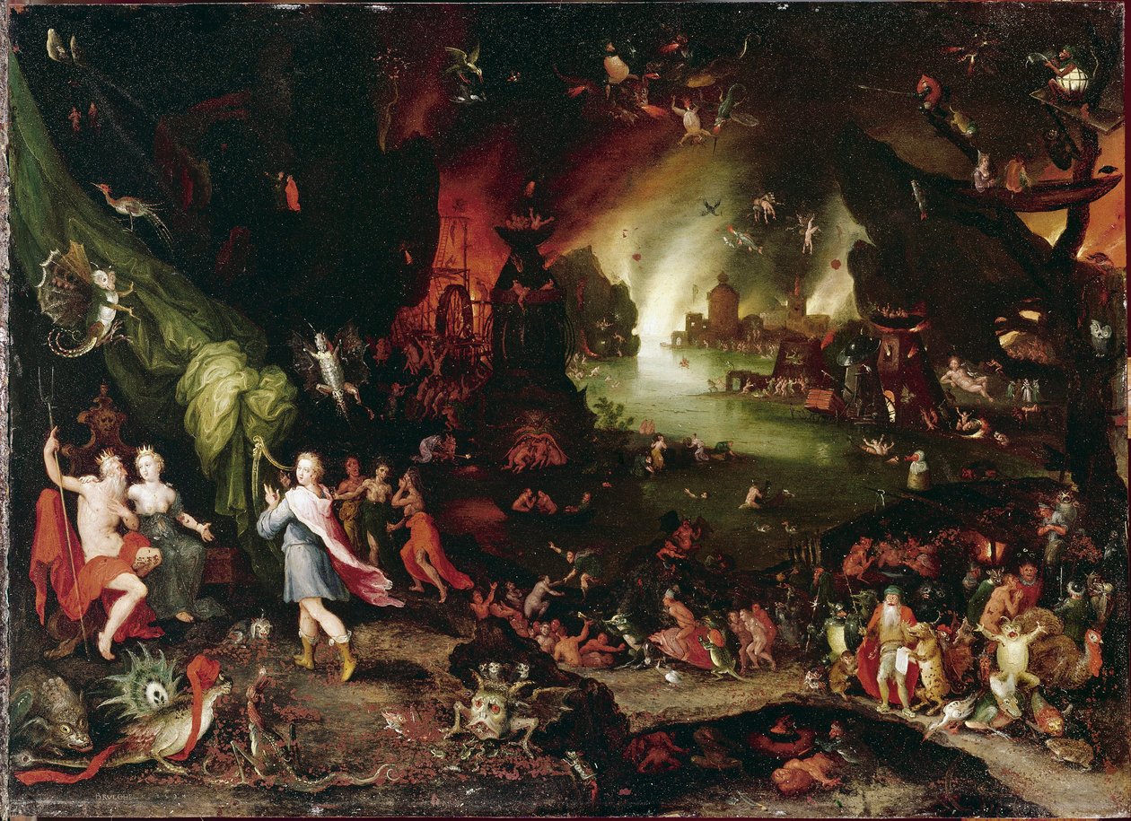 Orfeusz w podziemiu Malarstwo Jana Brueghela Le Vieux nazywa Bruegla de Velours (Brueghel lub Breughel autorstwa Jan the Elder Brueghel