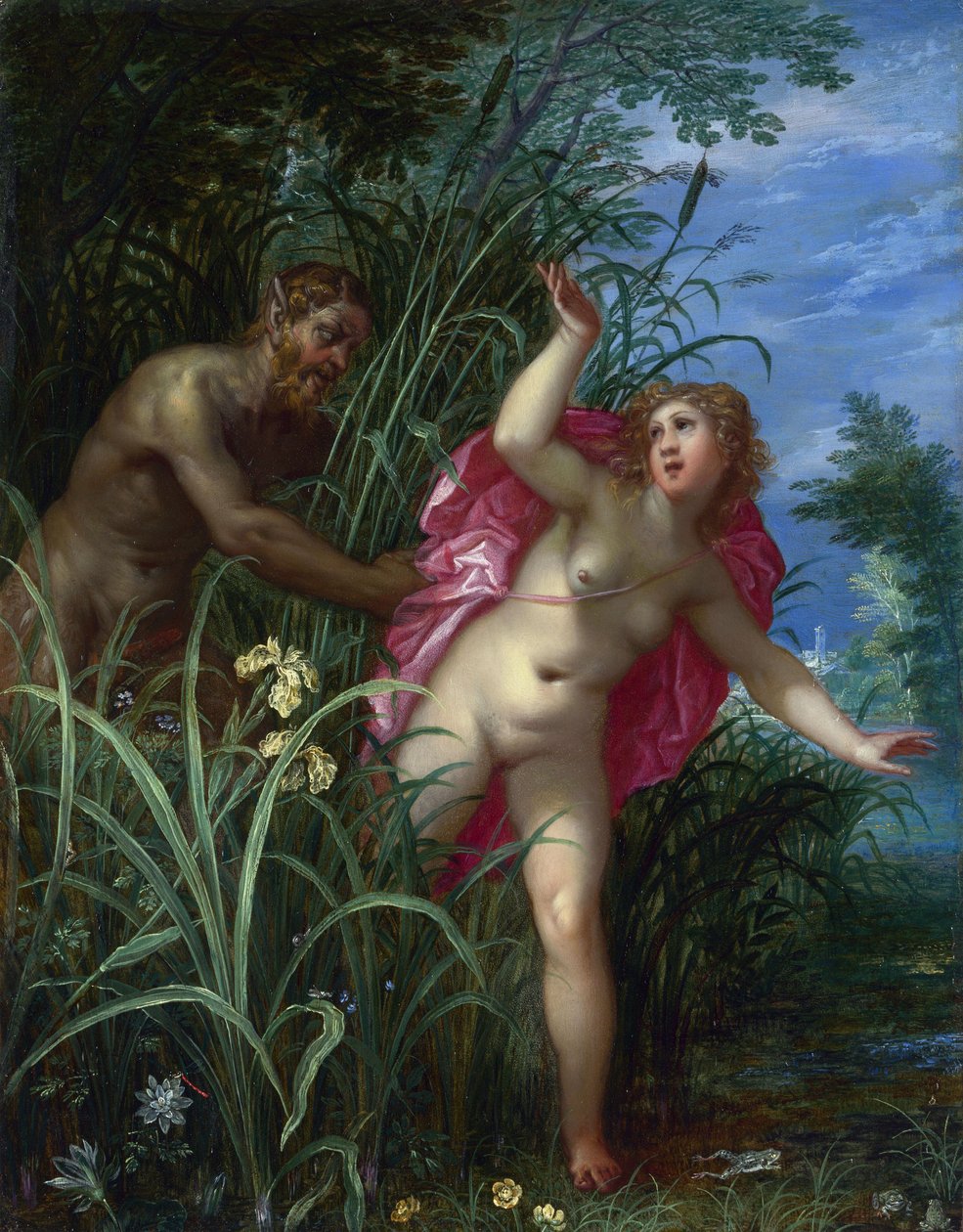 Pan w pogoni za Syrinx - Pan w pogoni za Syrinx - Brueghel, Jan, Starszy (1568-1625) (Jan Brueghel 