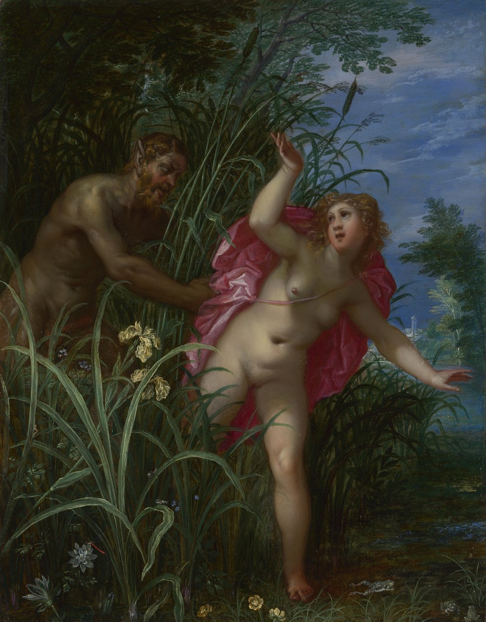 Pan w pogoni za Syrinx, po 1615 autorstwa Jan the Elder Brueghel