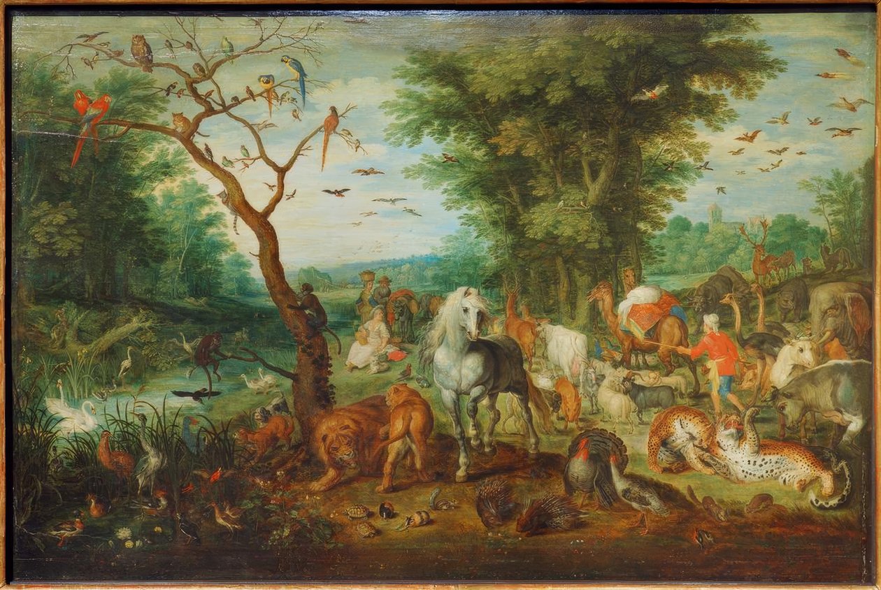 Rajski krajobraz z Arką Noego autorstwa Jan the Elder Brueghel