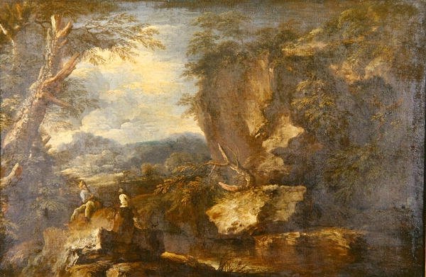Pejzaż skalny (olej na płótnie) (zob. też 242154) autorstwa Jan the Elder Brueghel