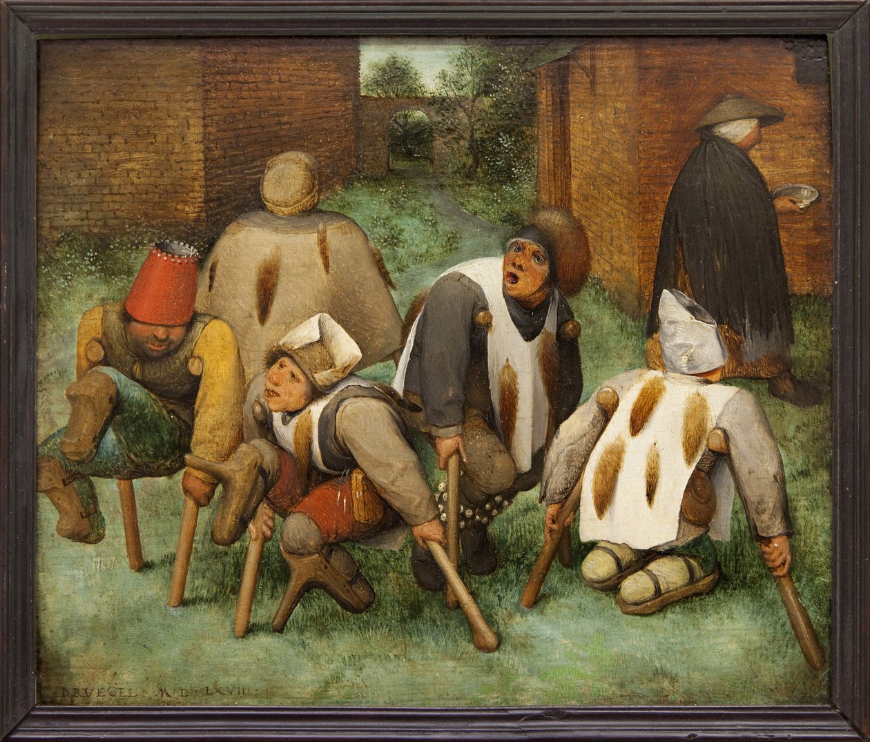 Żebracy (olej na panelu) autorstwa Jan the Elder Brueghel