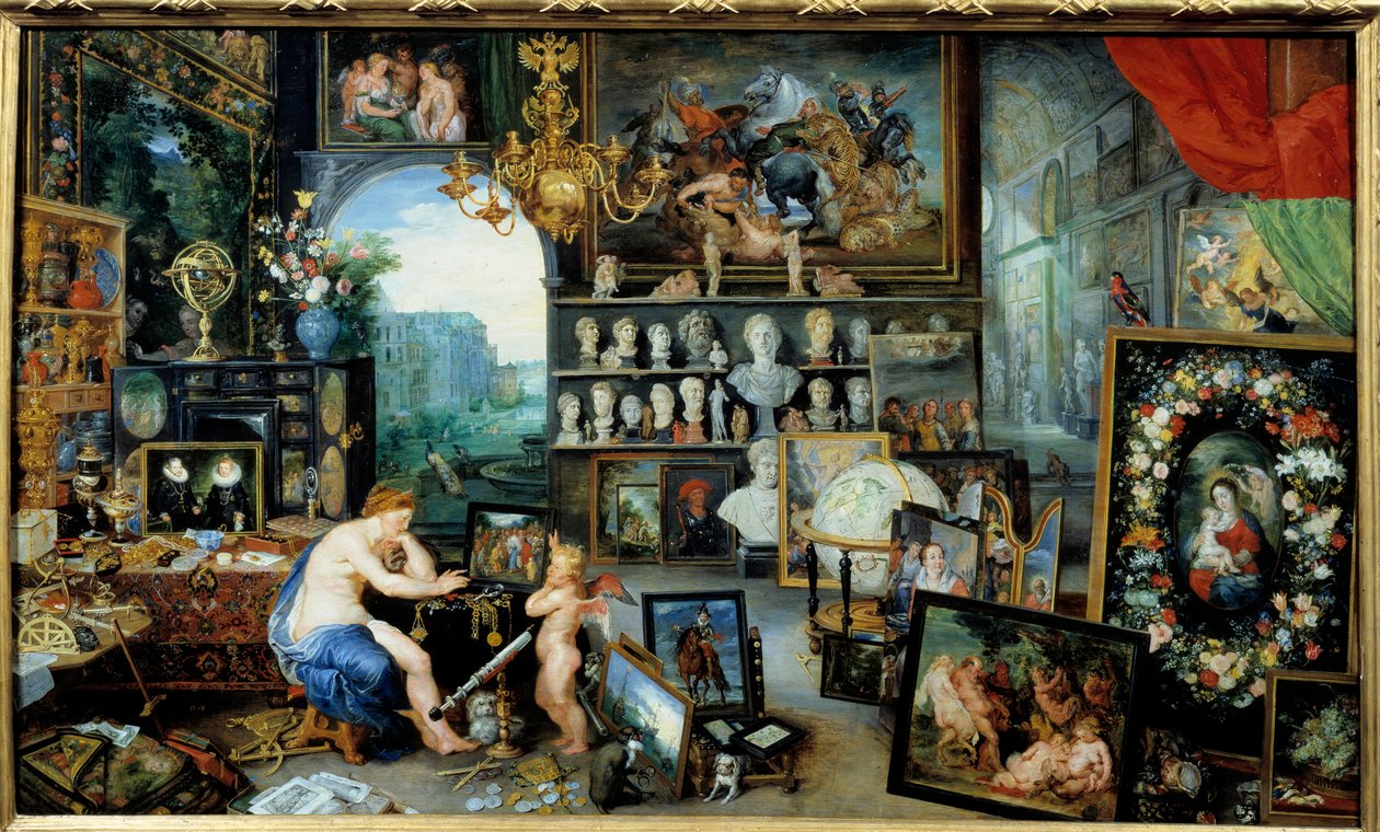 Widok. Alegoria pięciu zmysłów Obraz Jana I Bruegla Dit De Velours (1568-1625) Ec. Bujda autorstwa Jan the Elder Brueghel