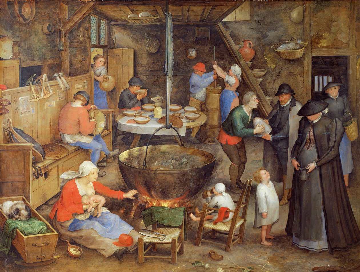 Wizyta na farmie autorstwa Jan the Elder Brueghel