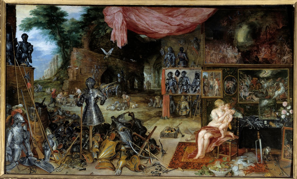 Dotknij go. Alegoria pięciu zmysłów Obraz Jana I Bruegla Dit De Velours (1568-1625) Ec. Bujda autorstwa Jan the Elder Brueghel
