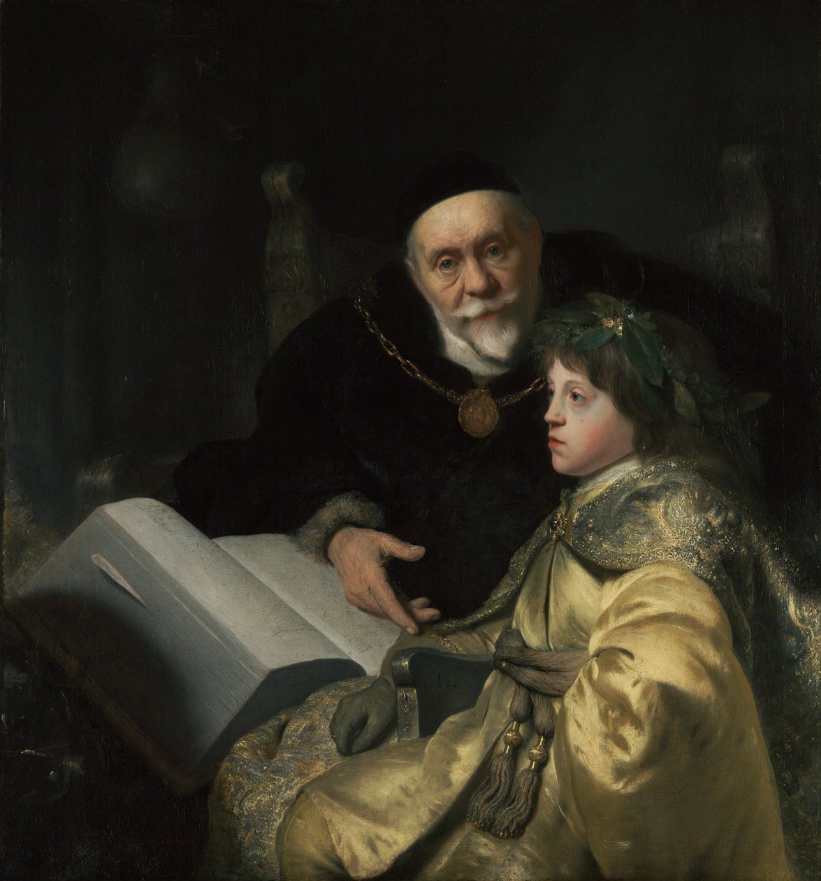 Książę Karol Ludwik Palatynatu ze swoim opiekunem Wolradem von Plessen autorstwa Jan the Elder Lievens