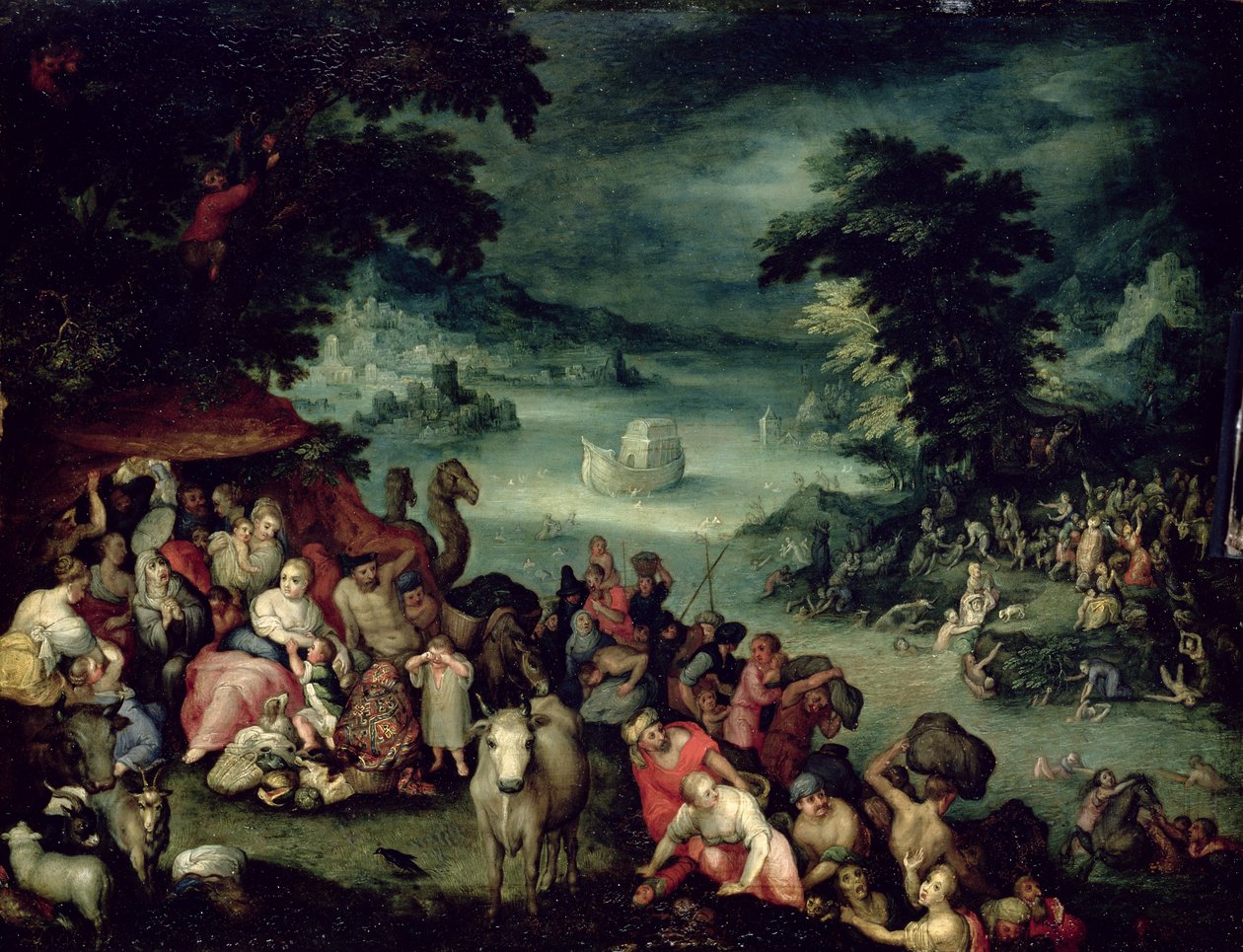 Wielki Potop (olej na miedzi) autorstwa Jan the Elder copy Brueghel