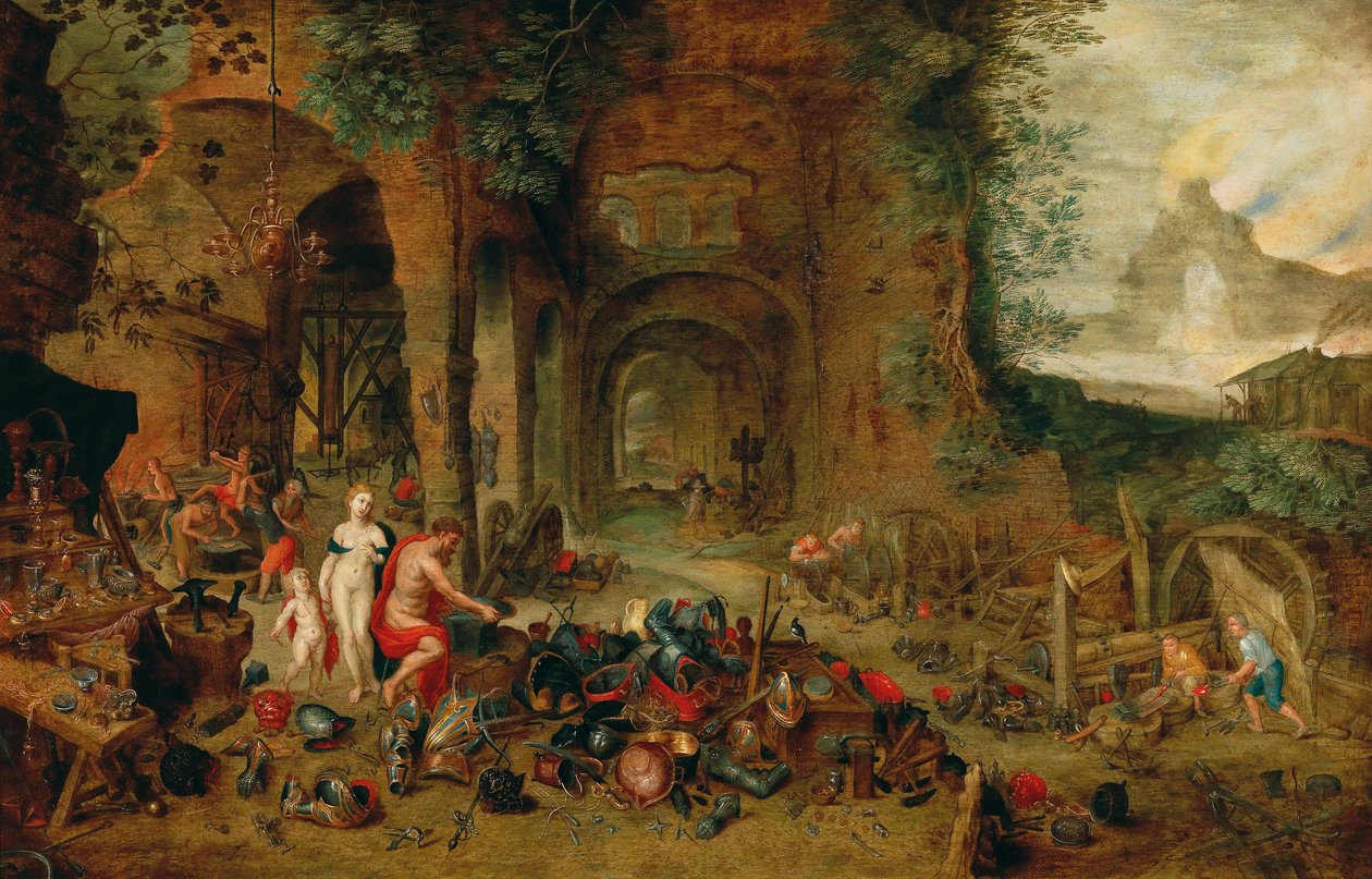Wenus w kuźni Wulkana autorstwa Jan the Younger (workshop) Brueghel