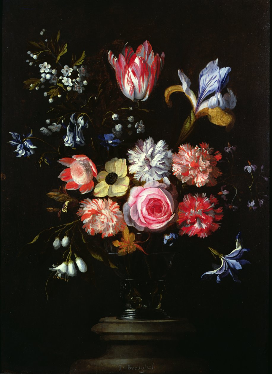 Martwa natura z kwiatów (olej na panelu) autorstwa Jan the Younger Brueghel