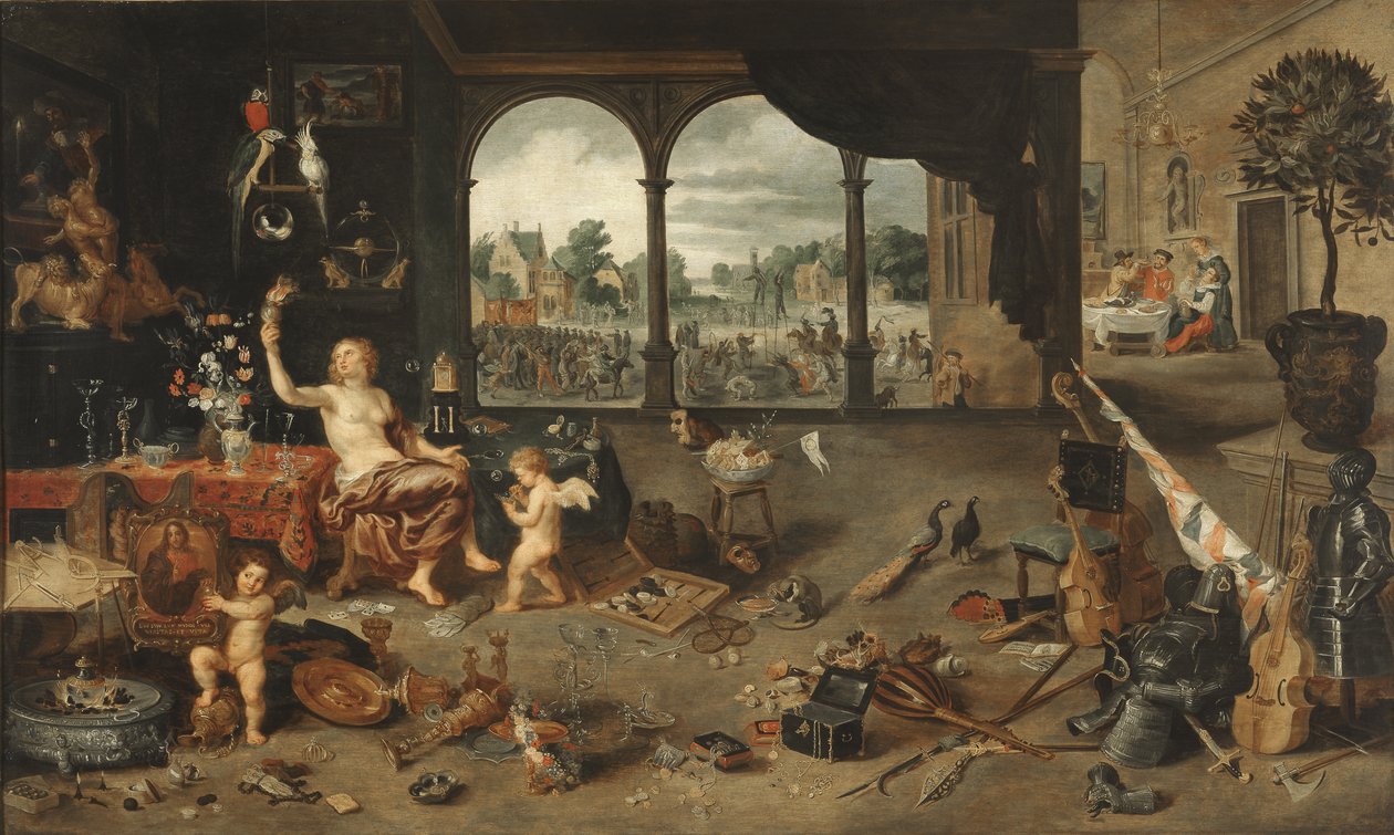Marność ludzkiego życia, 1631 autorstwa Jan Brueghel the Younger