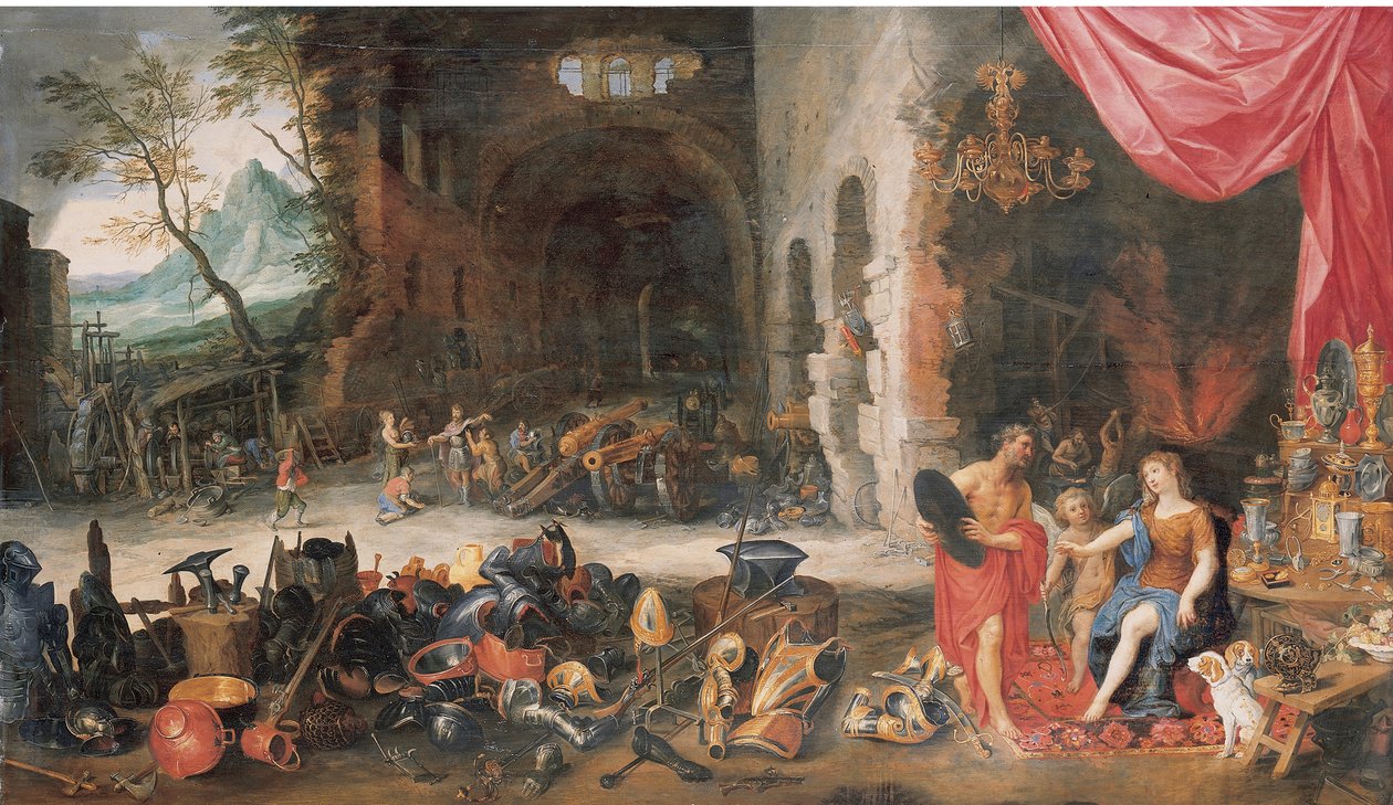 Wenus w kuźni Vulcan autorstwa Jan Brueghel the Younger