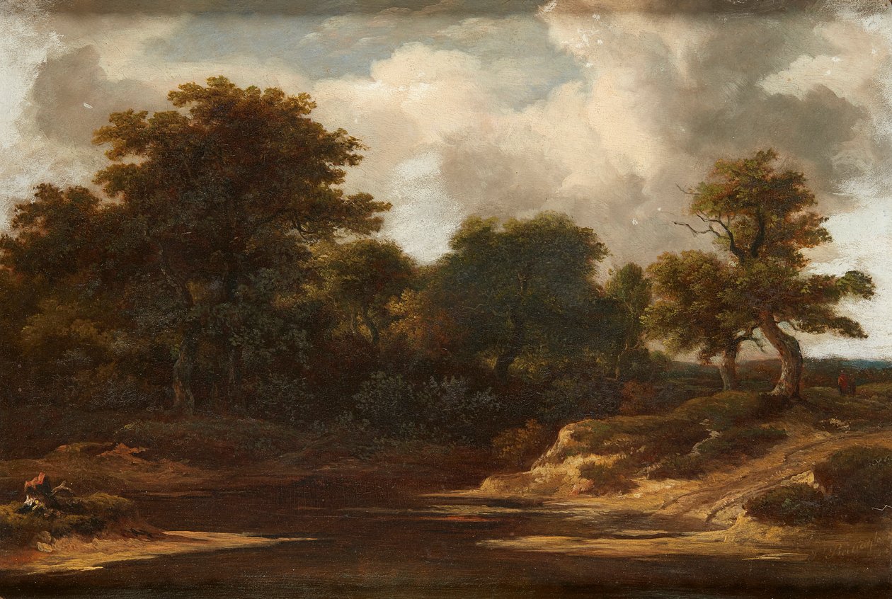 Martwa natura z bukietem kwiatów w koszu (olej na płótnie) autorstwa Jan van (after) Os