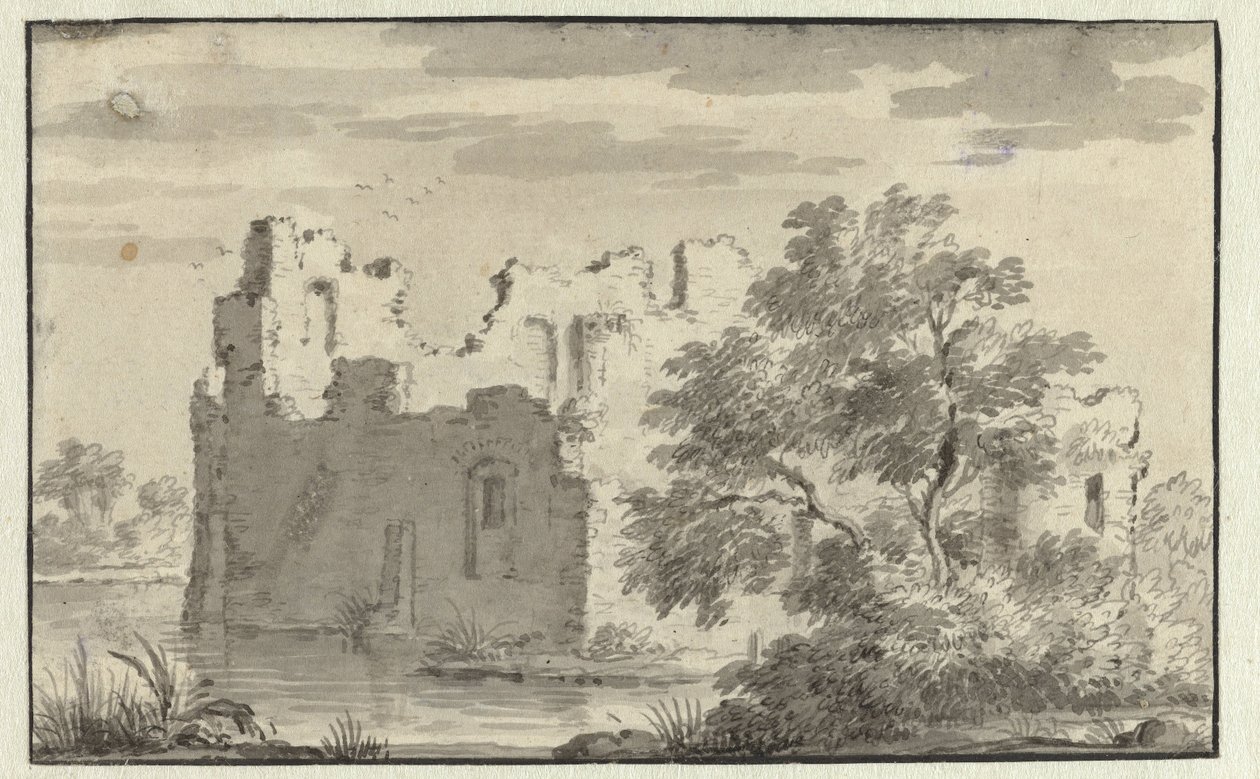 Ruiny Huis te Forest of Oosterwijk autorstwa Jan van Aken (attributed to)