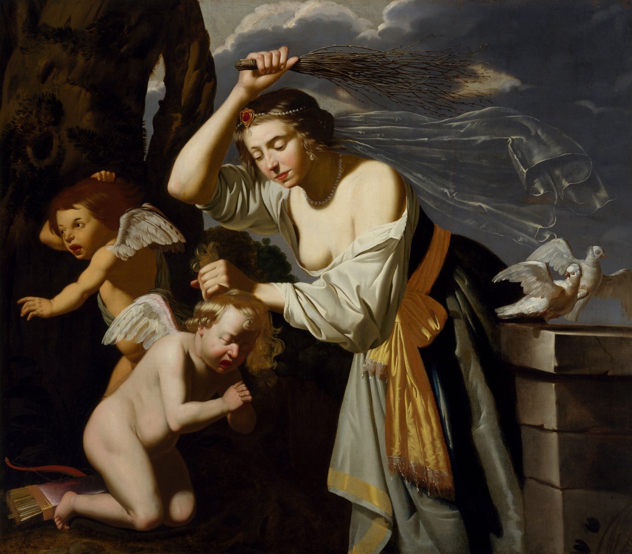 Kupidyn karcący Wenus, 1628 autorstwa Jan van Bijlert or Bylert