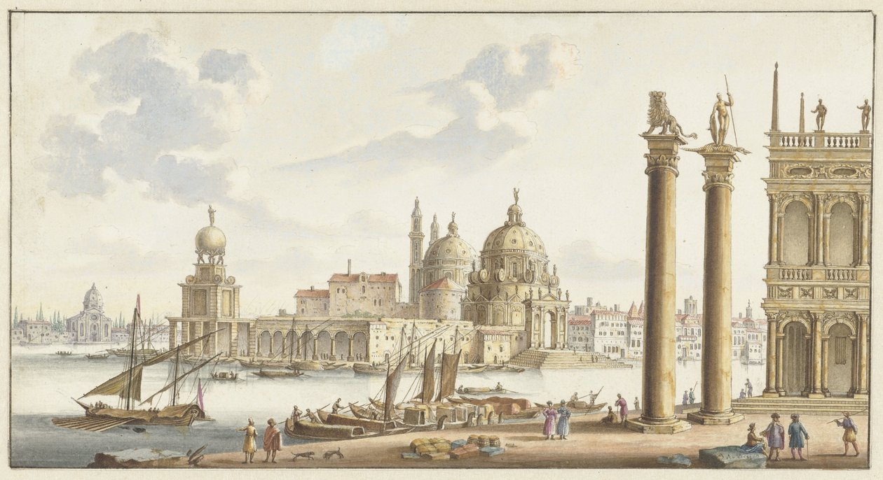 Widok na ul. Maria della Salute z Placu Świętego Marka w Wenecji autorstwa Jan van Call (I)