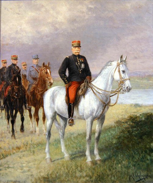Marszałek Joseph Joffre (1852-1931) (olej na płótnie) autorstwa Jan van Chelminski