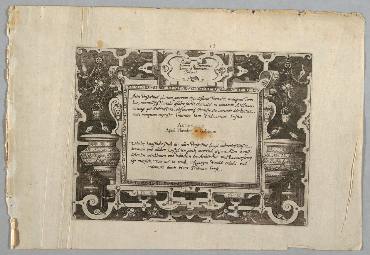 Druk, Płyta autorstwa Jan van Doetechum the Elder