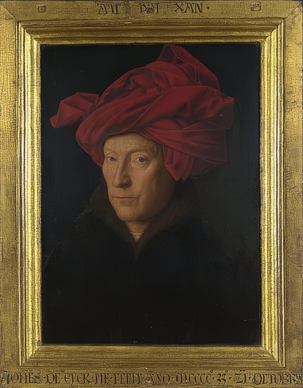 Portret mężczyzny (autoportret?). 1433 autorstwa Jan van Eyck