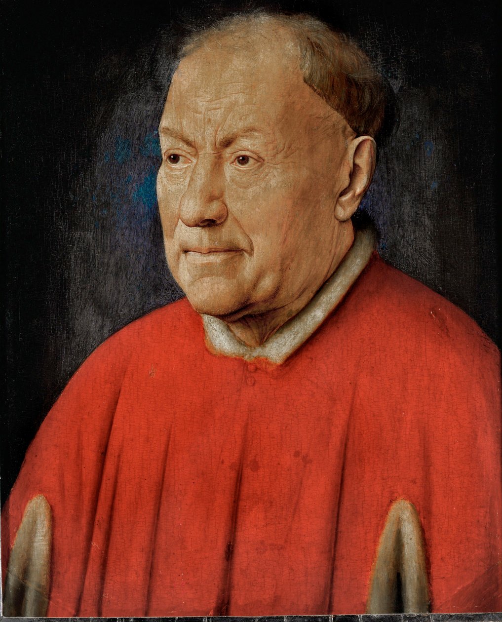 Kardynał Niccolo Albergati, wysłannik papieski w hiszpańskich Niderlandach ... (olej na drewnie dębowym) autorstwa Jan van Eyck