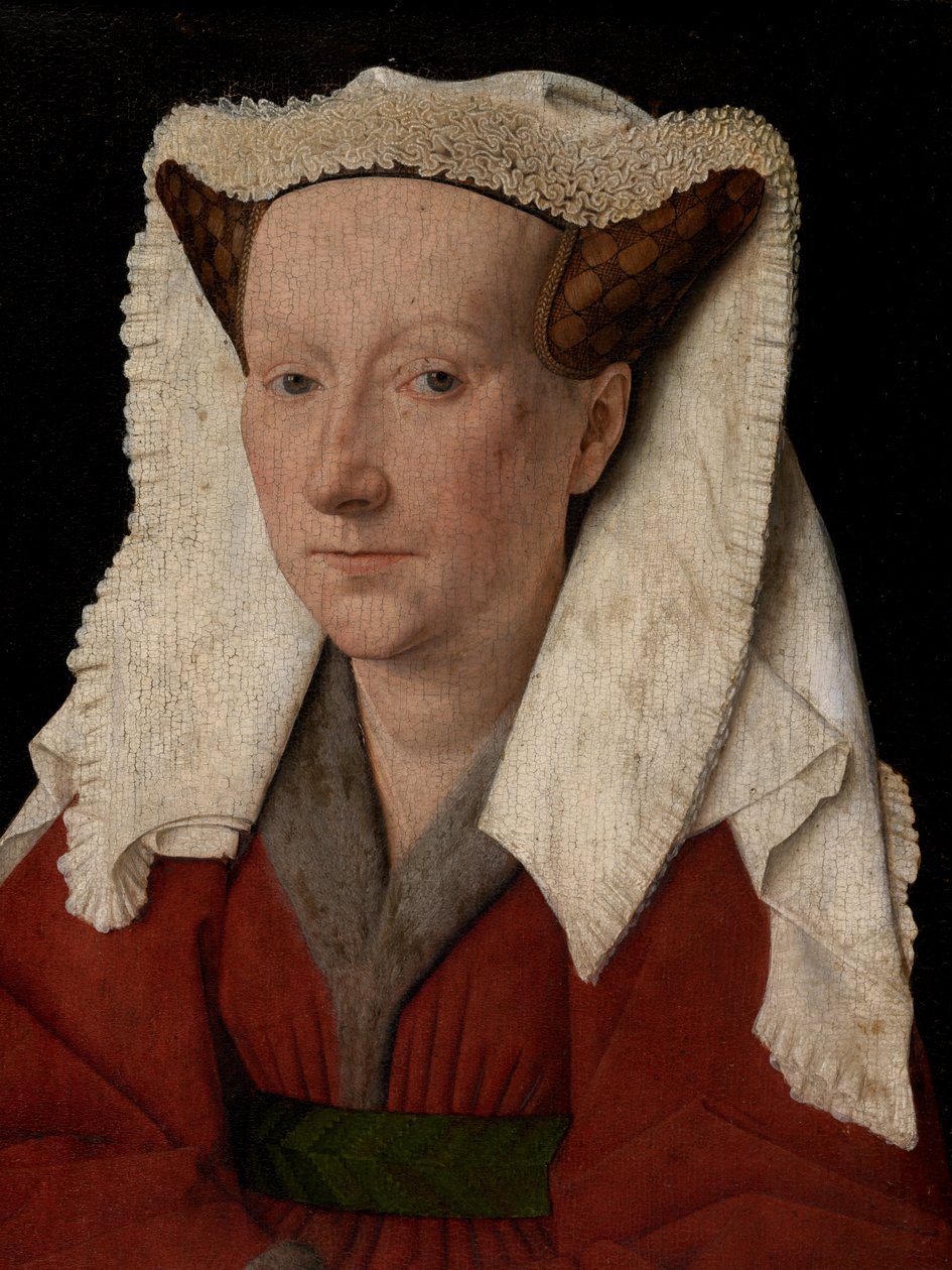 Fragment portretu Margarety van Eyck autorstwa Jan van Eyck