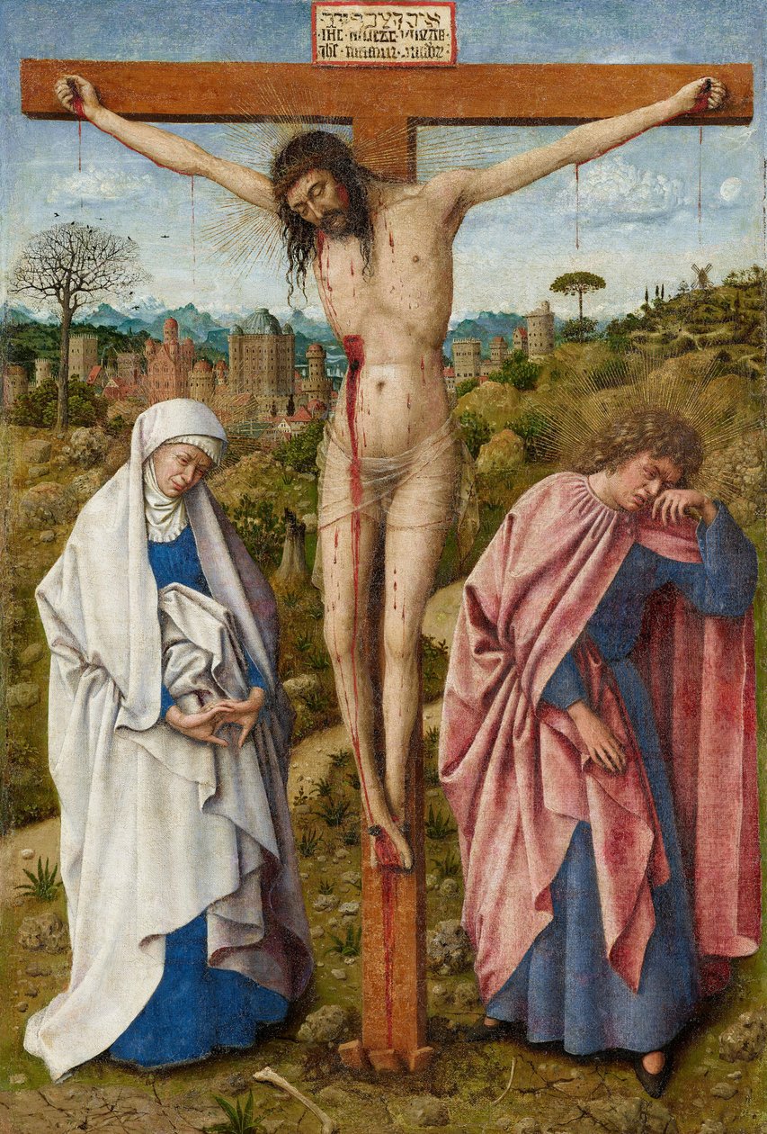 Ukrzyżowanie Chrystusa autorstwa Jan van Eyck