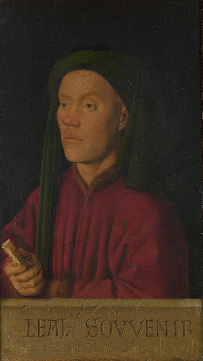 Léal Souvenir Lojalna pamięć, 1432 autorstwa Jan van Eyck