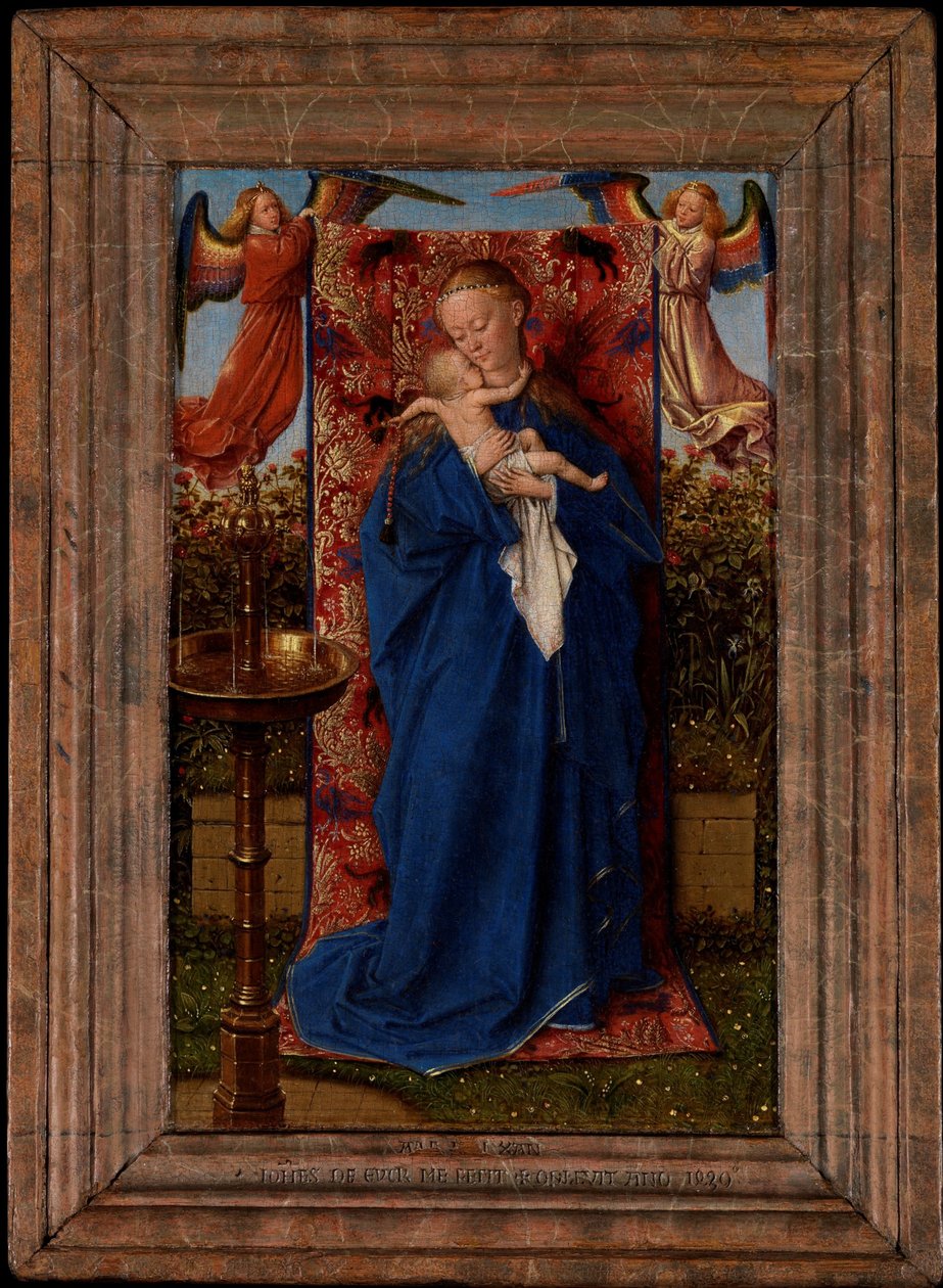 Madonna z Dzieciątkiem przy fontannie autorstwa Jan van Eyck